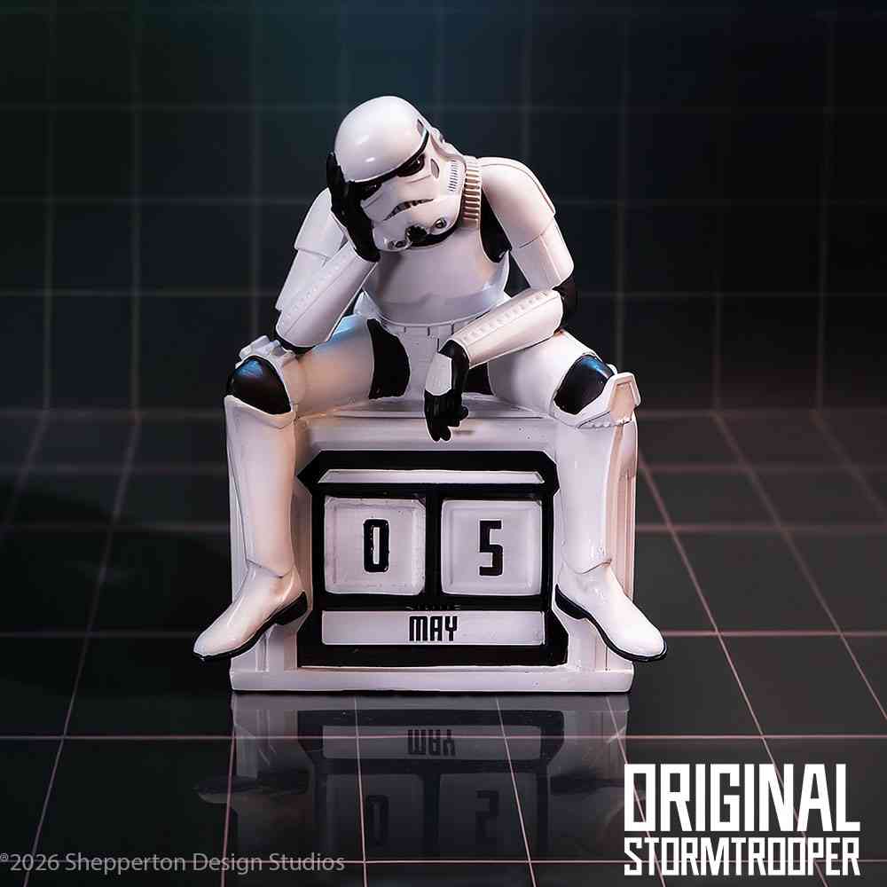 Nemesis Now Star Wars - Stormtrooper What a Day Perpetual Calendar Figurine - White/Black
